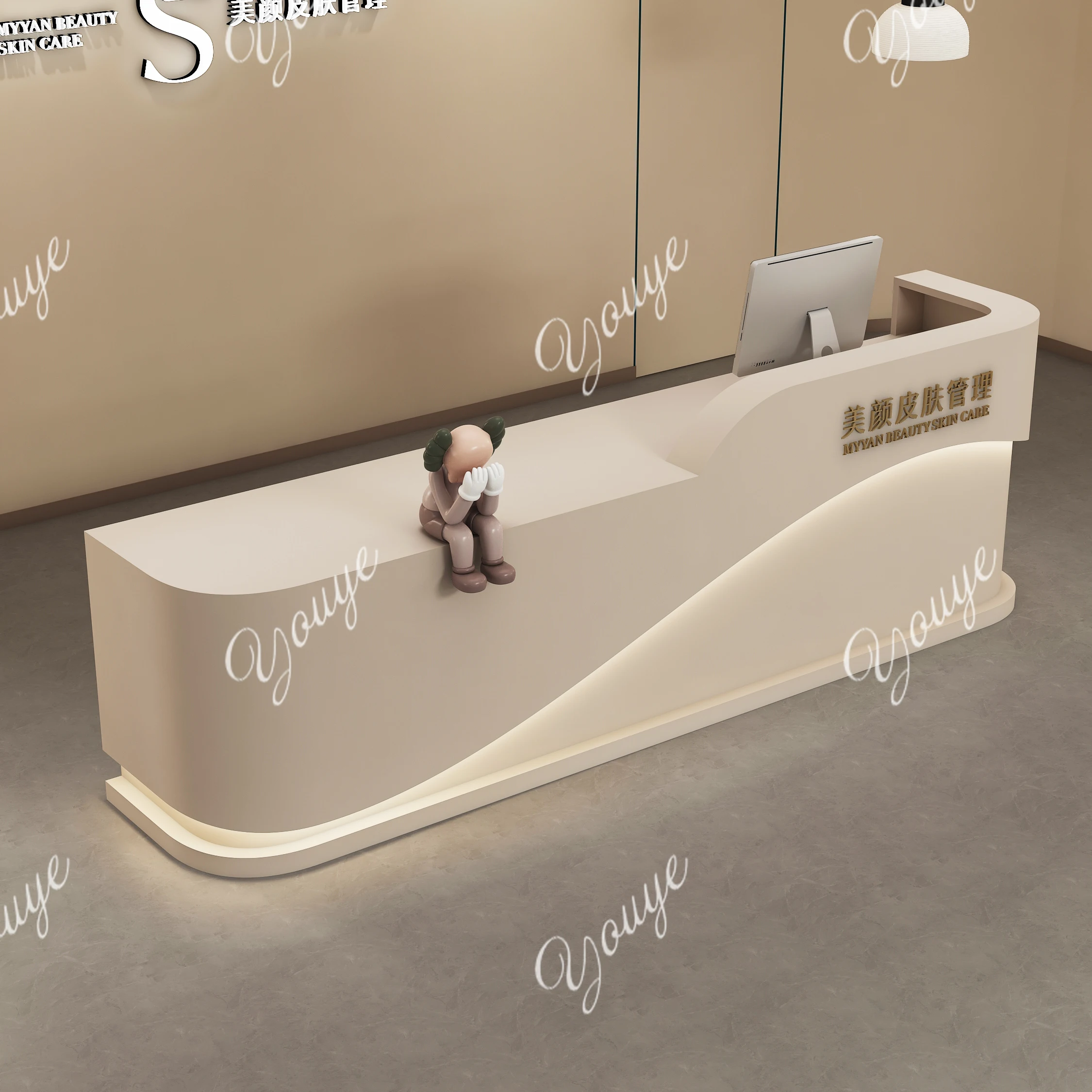 Checkout page Counter Modern simple clothing store Beauty salon Barber shop Training institution Dance room