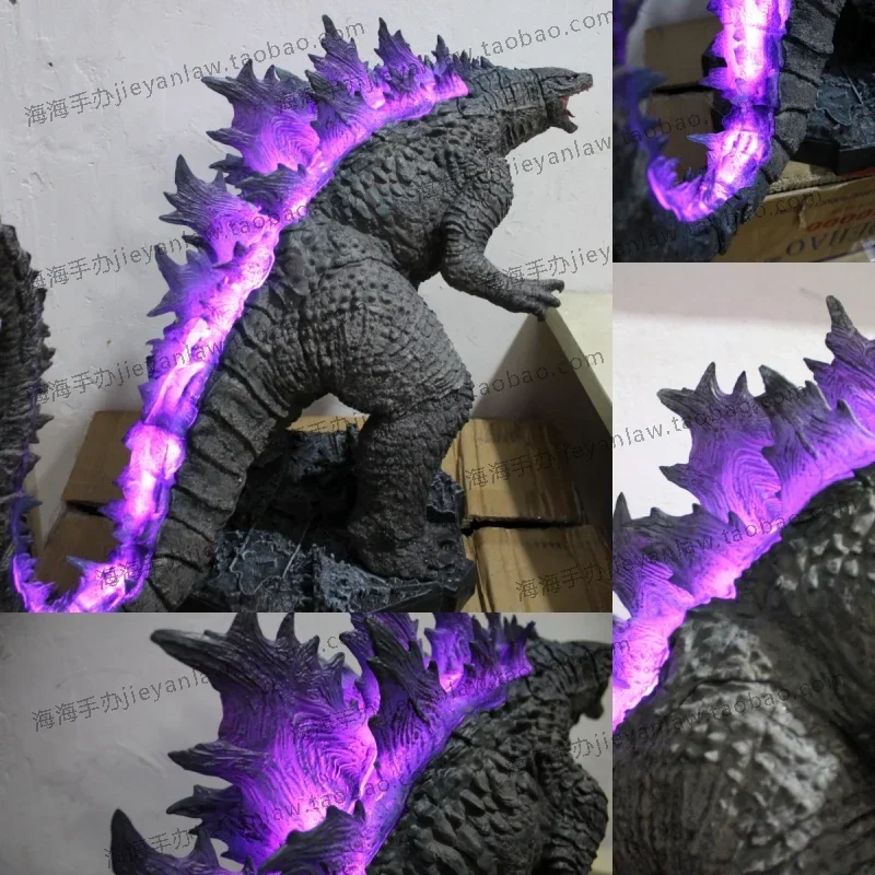 50cm Movie Godzilla Figure King Kong Vs Godzilla Action Figures Heat Ray Light Giant Monster Gojira Statue Pvc Anime Model Gifts