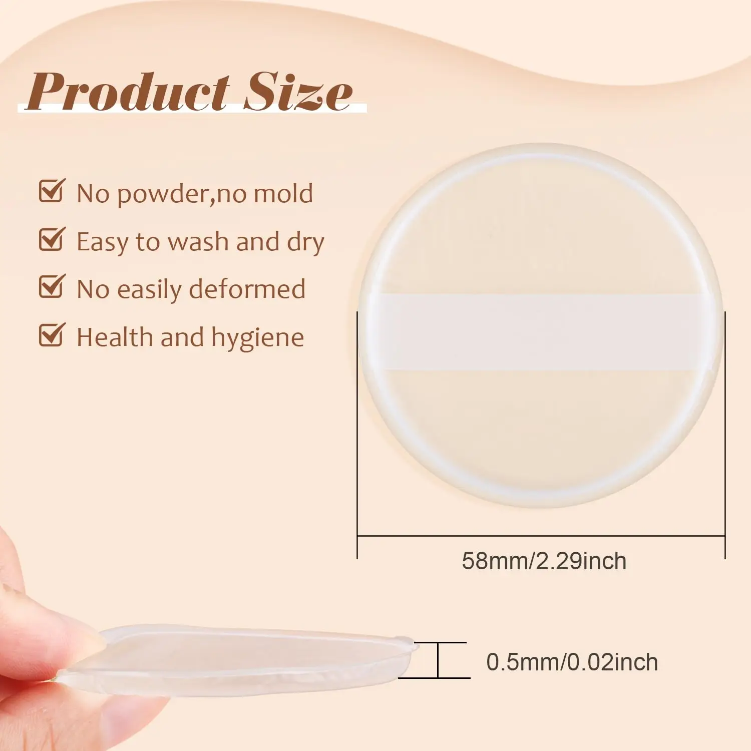 لينة سيليكون جل مسحوق نفخة وسادة هوائية شفافة مسحوق نفخة لكريم الأساس السائل خلاط مستحضرات التجميل أدوات التجميل