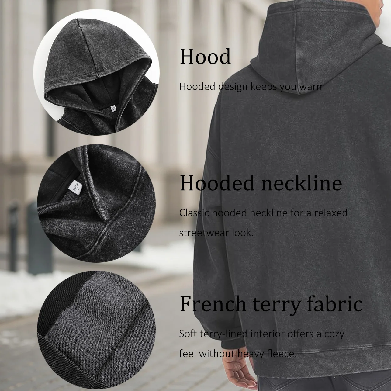 الهيكل العظمي شجرة عيد الميلاد الرجال خمر غسلها الرسم هوديي الرجعية طباعة البلوز عارضة الشارع الشهير النسيج الناعم