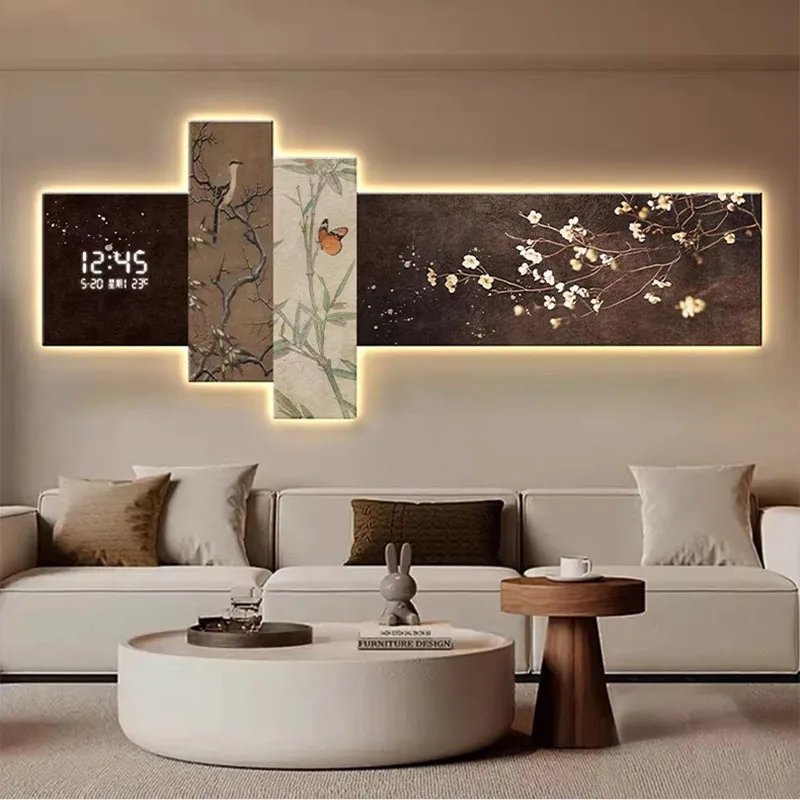 Big Size Art Mural Wall Watch Luxury Interior Design Silent Clock Wall Aesthetic Modern Reloj De Pared Living Room Decoration