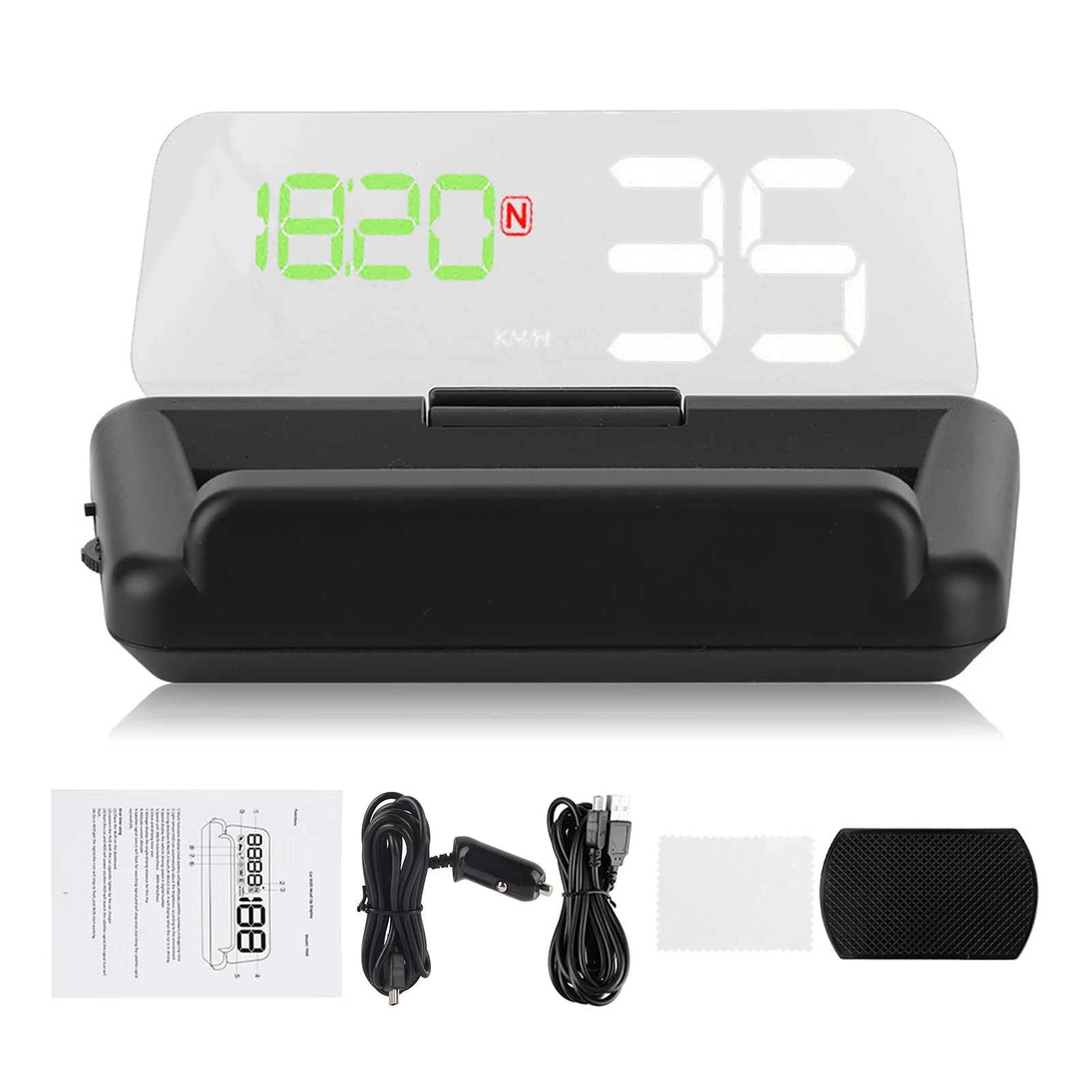 

Car HUD Universal 3.6inch HD Auto Headup Display GPS HUD Monitor Multifunctional Projector T900 Head Up Projector