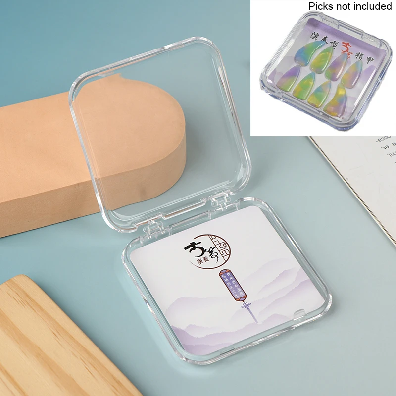 

1Pc Transparent Acrylic Press-On Nail Storage Acrylic Boxes For Nail Art Storage Jewelry Storage Tool Accessories