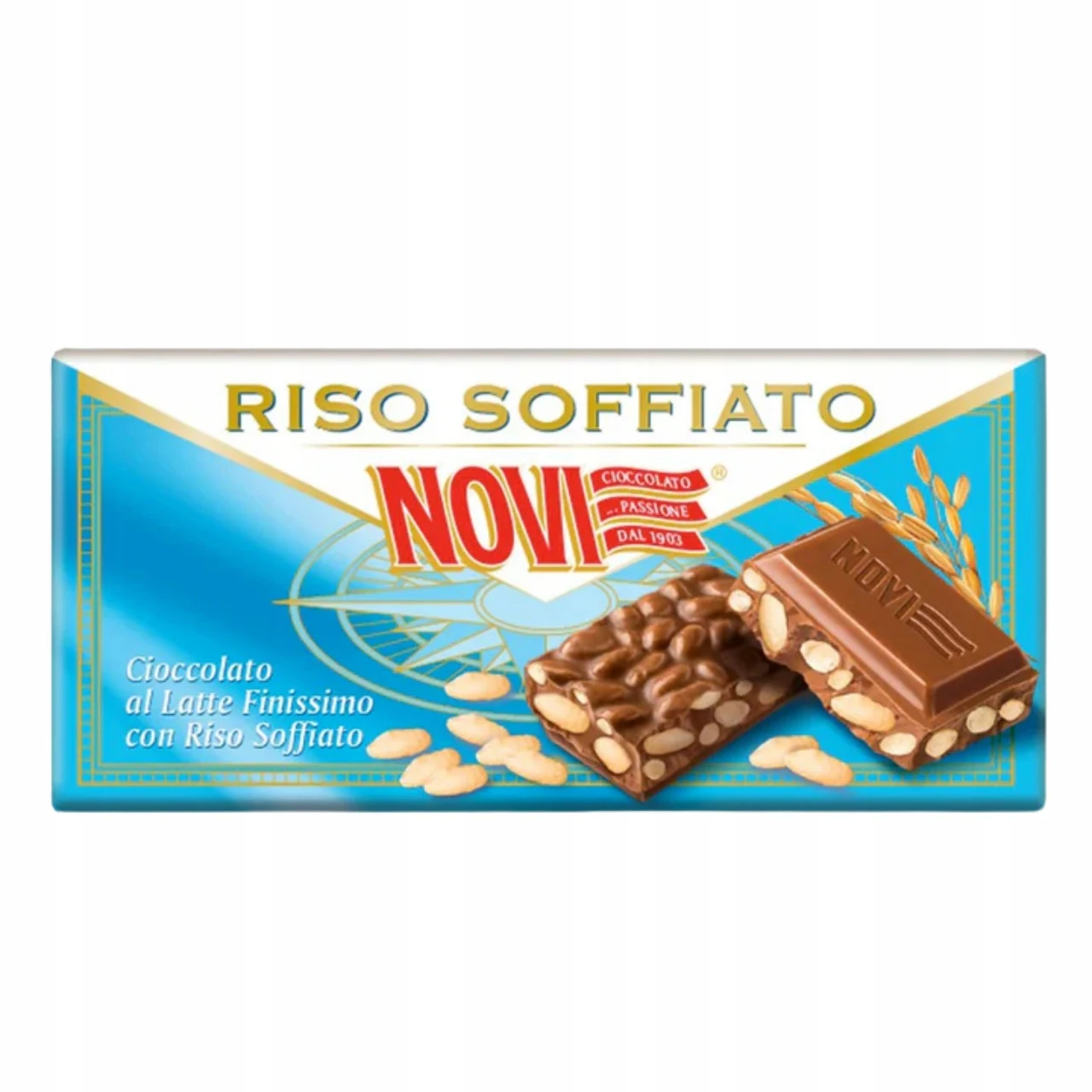 Chocolate Riso Soffiato 80g - Novi