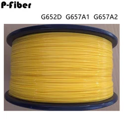 fiber optical cable 1000mtr 0.9mm G652D G657A1 G657A2 yellow white for pigtails 900um ftth singlemode 1km/roll SM