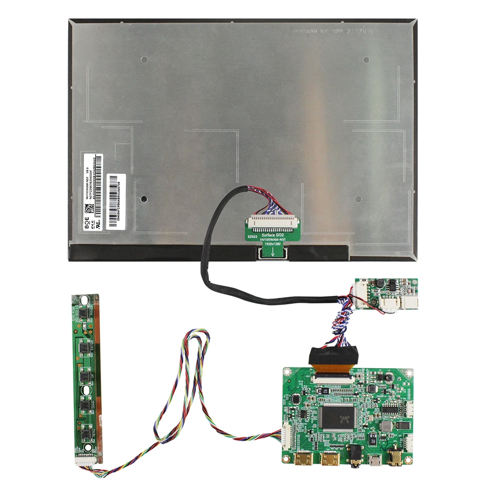 Boe 10,5 inch touvh bildschirm mit hdmi board NV105WAM-N31 50 pins edp display bildschirm 1920 × 1280 helligkeit für tablet pc