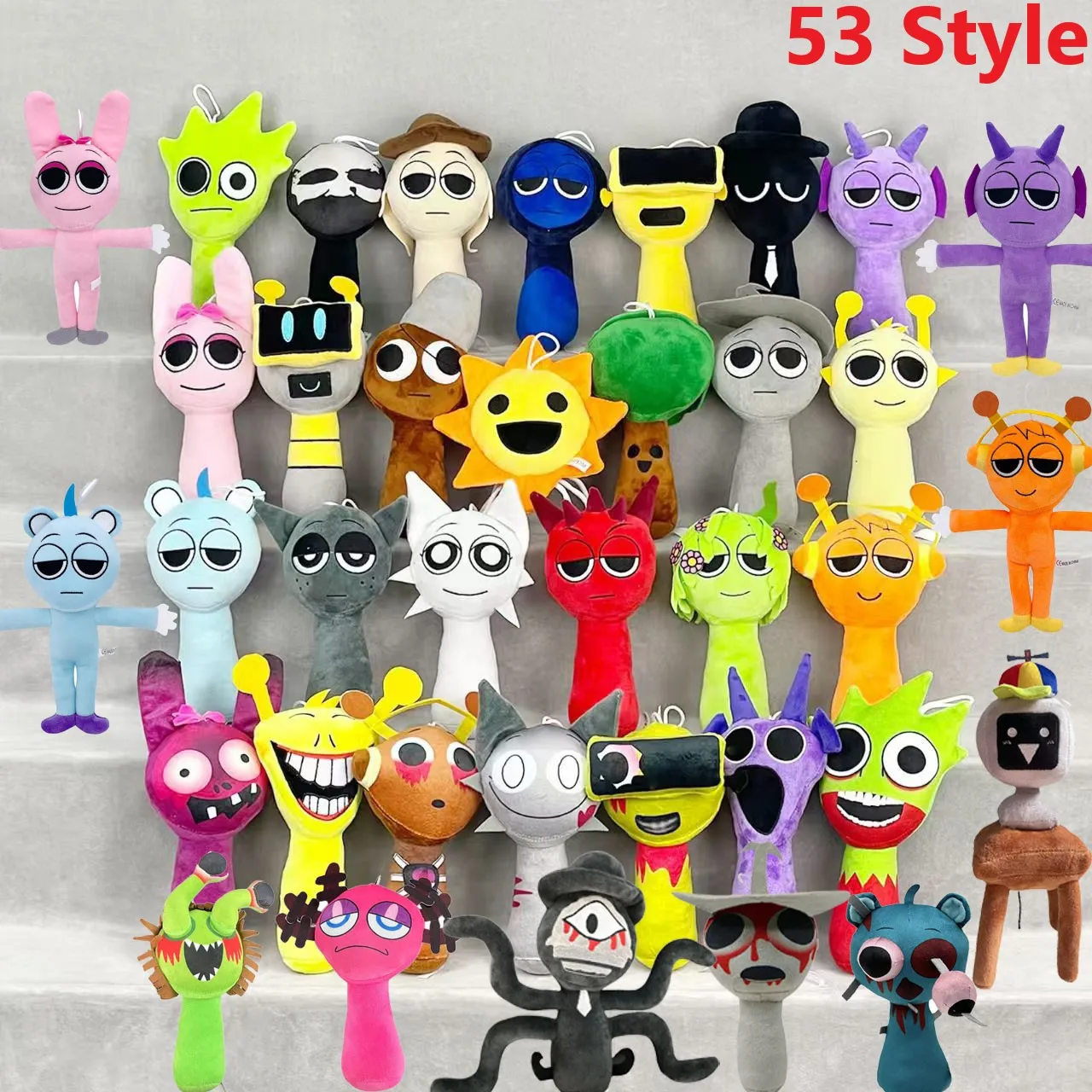 39Style Set Sprunki Incredibox Plush Toys Sprunky Peluche Soft Plushie Game Cartoon Kids Birthday Stuffed Dolls Christmas Gift