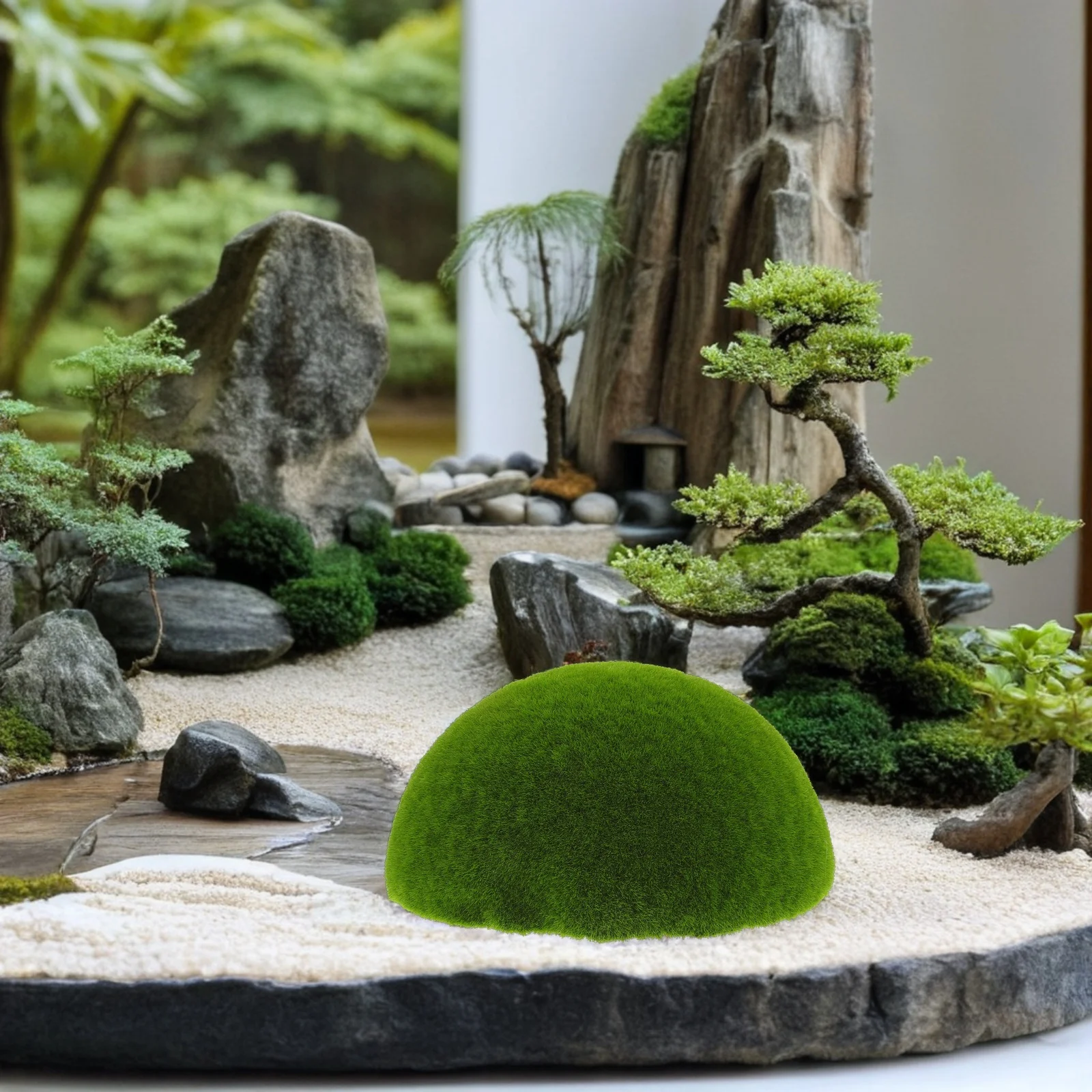 

Artificial Half balls Realistic Simulation Mossy Ball Decor Party Decoration DIY Landscape Craft Moss Decorative Balls
