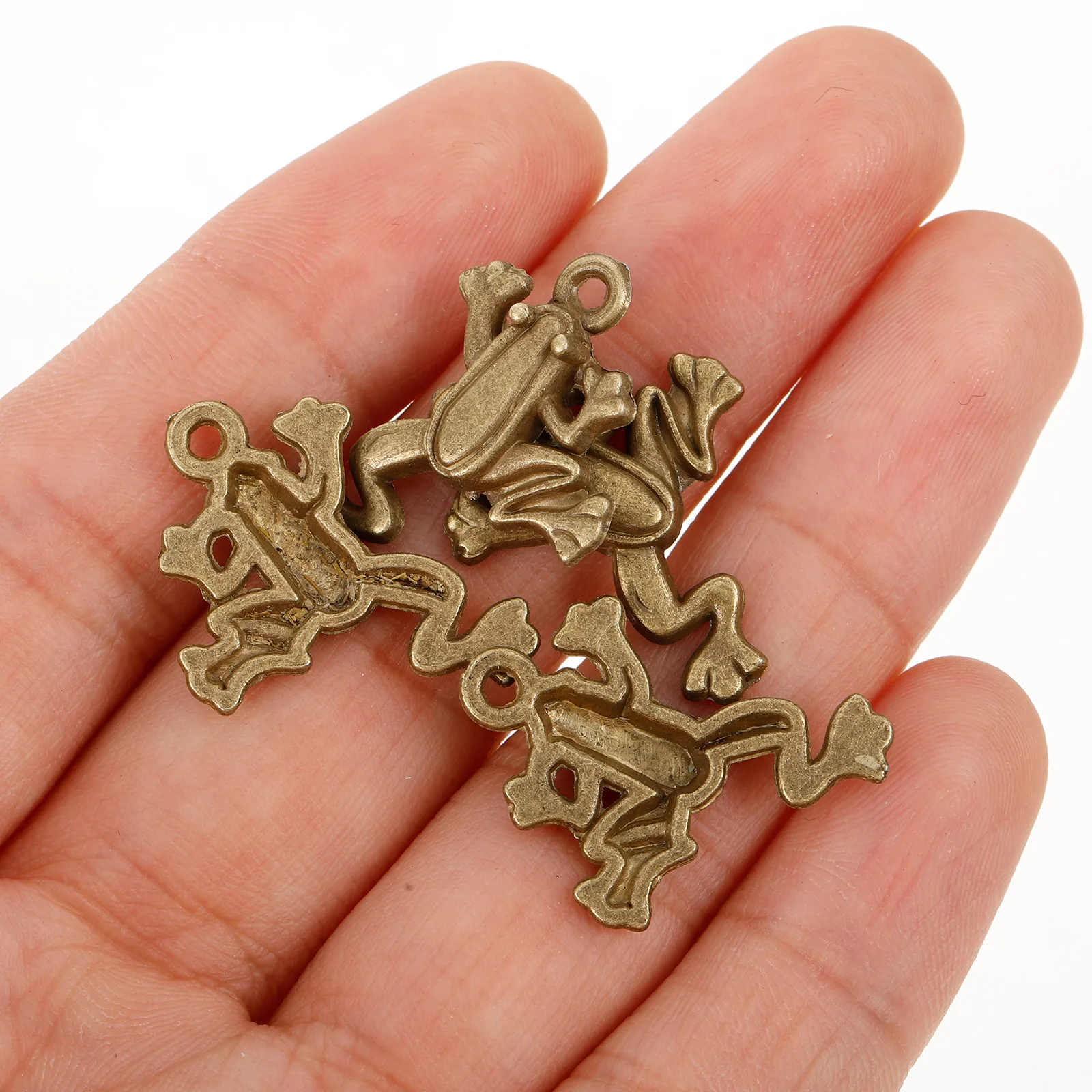 

50Pcs Vintage Frog Charms Metal Pendant DIY Necklace Jewelry Making Gift Frog Charm Necklace Pendants Metal Charms