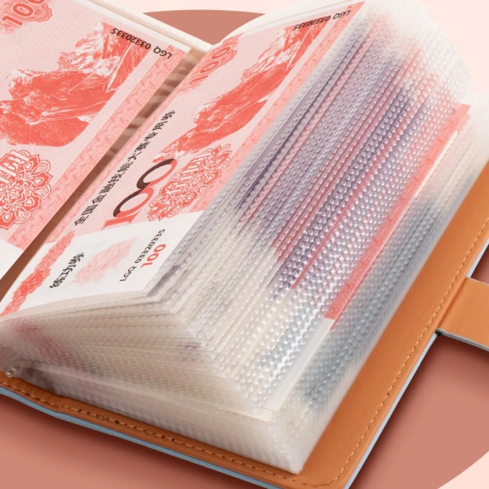 50 ورقة توفير المال الموثق بو الجلود المحمولة مخطط المنظم التوفير كتيب إعادة الملء حساب كتاب 50 ورقة #2