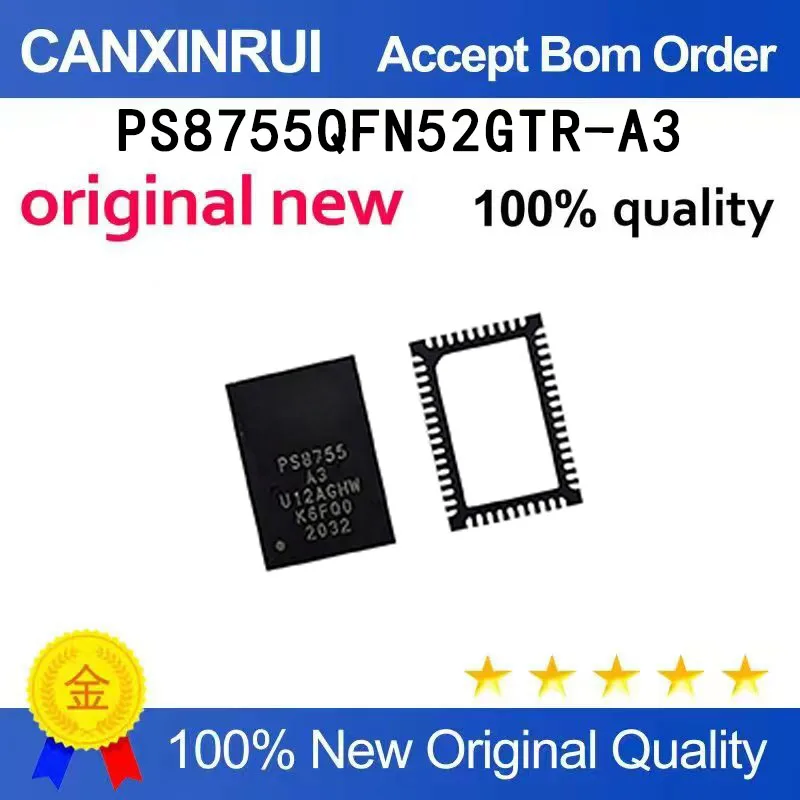 (5pcs-100pcs）Brand new original PS8755QFN52GTR-A3 PS8755 A3 spot IC chip