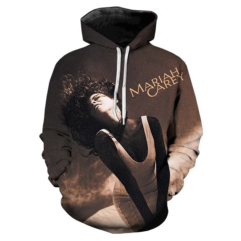 Rapper Mariah Carey 3d Print Men/Women Hoodie Casual Oversized Pullover Popular Sweatshirt Fashion Tops Trend Unisex Clothing