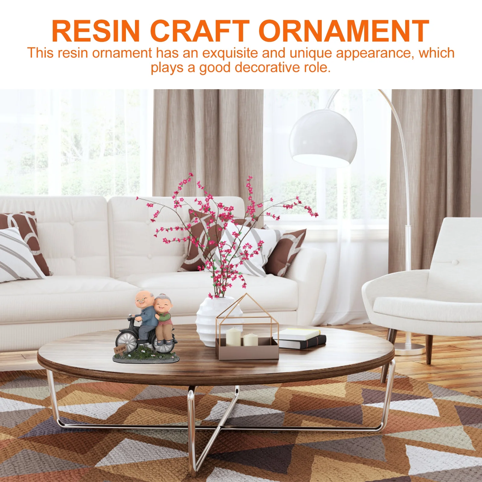 

Elderly Couple Decoration Resin Craft Figurines Unique Bedroom Office Study Room Ornament Elderly Couple Figurines