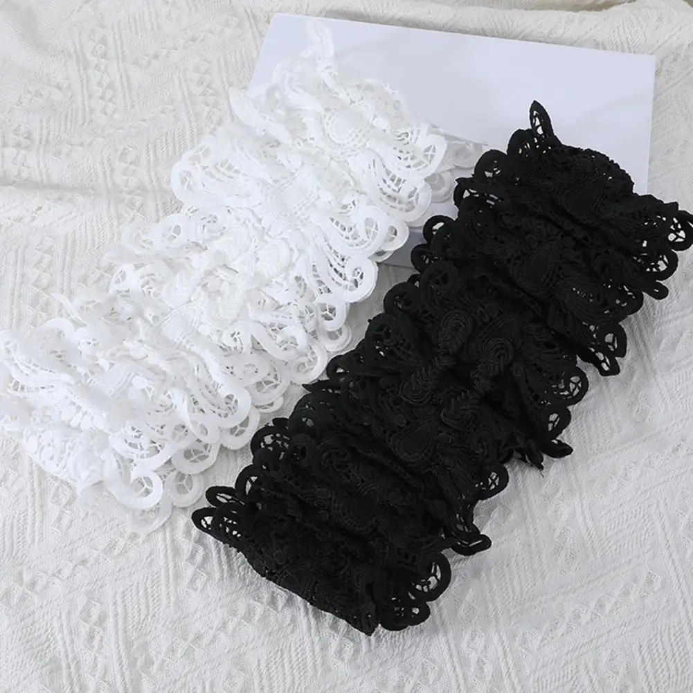 Classic Color Belt Women Wide Belt Women’s Embroidery Lace Girdle Belt Adjustable Wide Brim Waistband Floral Lace-up Dress