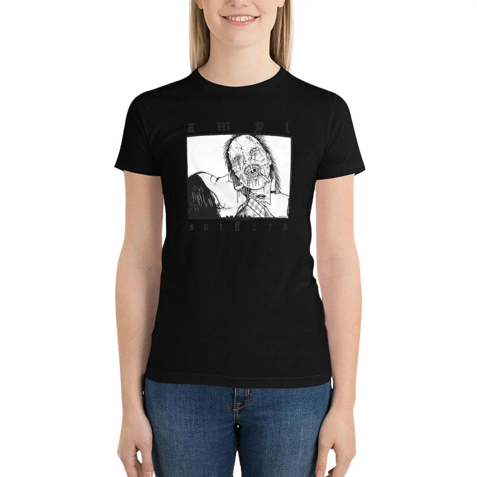 amyl and the sniffers T-Shirt kawaii clothes summer clothes t shirt for Women