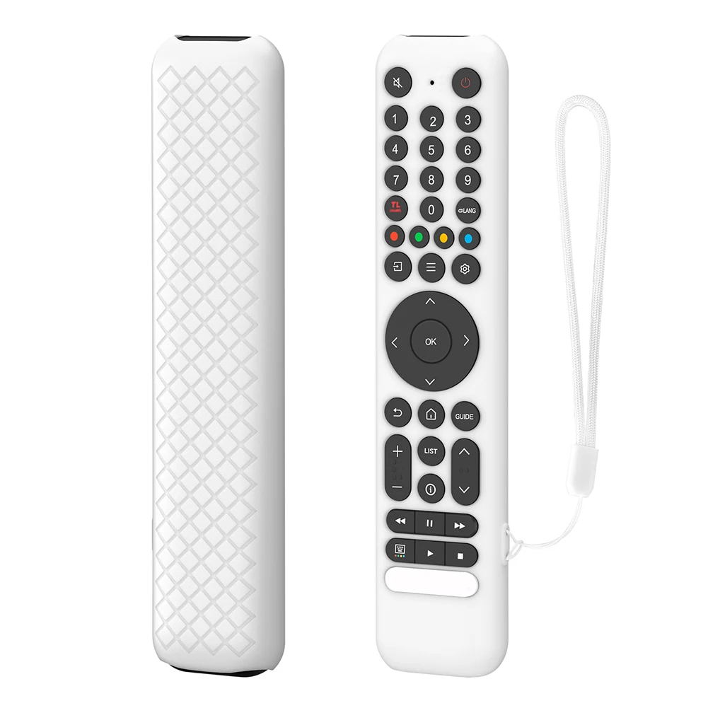 ل TCL RC716/RC833 GUB1 سيليكون حافظة عن بعد الغطاء الواقي للصدمات عن بعد واقية كم واقية مع الحبل #5