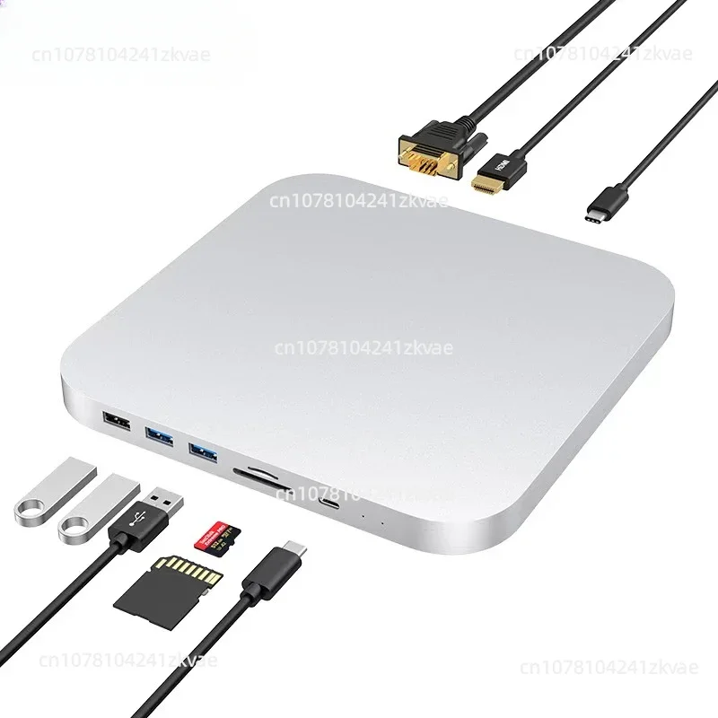 HDMI Docking Station 8-in-1 Type C USB 3.0 Hub for Mac Mini Colorii MC25 Pro Max HDD Hard Drive Enclosure 4K