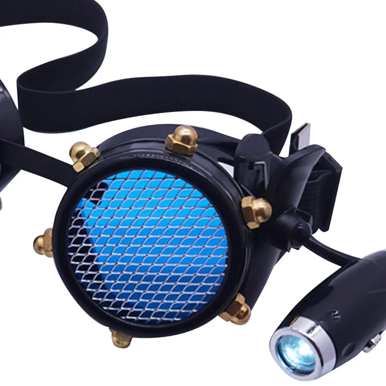 Fancy Steampunk Style Glasses Party Costume Retro Style Breathable Photo Props