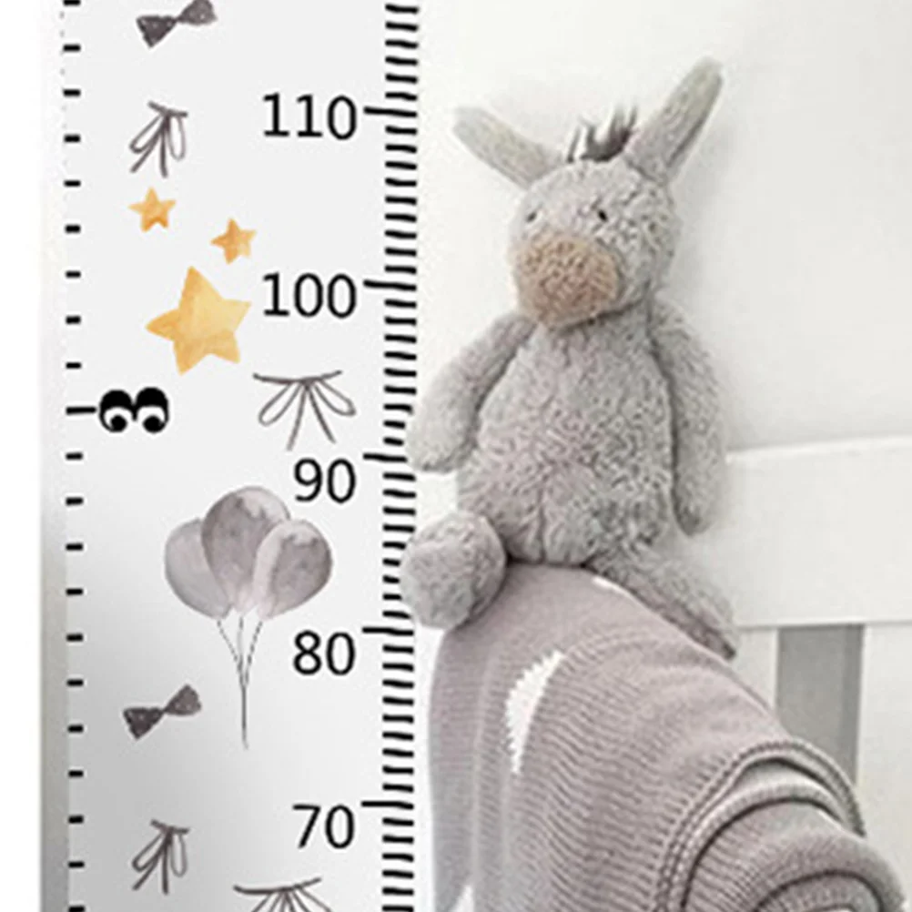 

Baby Growth Canvas Ruler Kids Height Measurement Chart Hanging Wall Sticker Durable Sturdy For Nursery Bedroom Living Room Decor