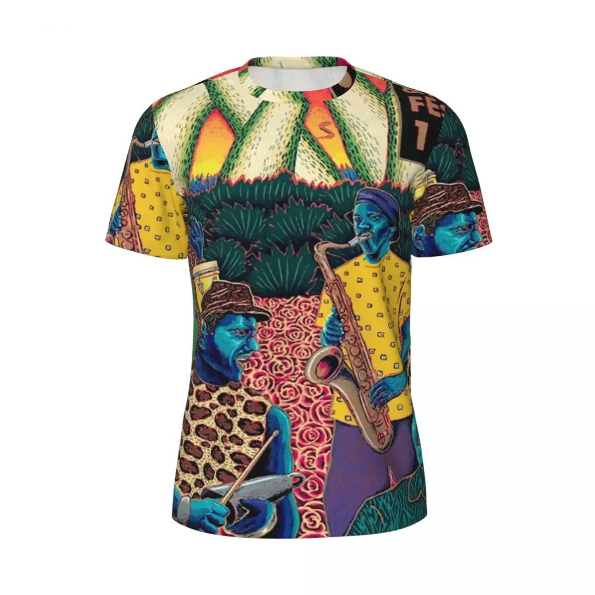 

Jazz Festivals Print Sportswear T Shirt Jazz Heritage 1997 Popular T Shirts Men Y2K Tshirt Summer Short Sleeve Custom Top Tees