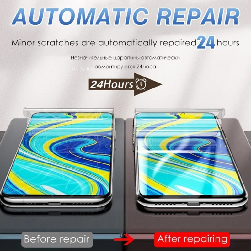 2Pcs Screen Protector Hydrogel Film For Xiaomi Poco X3 X4 NFC F3 F4 GT F1 F2 M3 M4 Pro Screen Protector For Mi 12 12X 11T Film