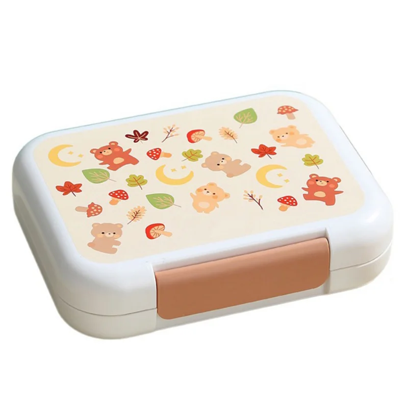 

【Lowest-Price!】Leak-Proof Lunch Box For Kids Student Lunch Box Easy To Carry Lunch Box With Cutlery Microwave And Dishwasher Saf