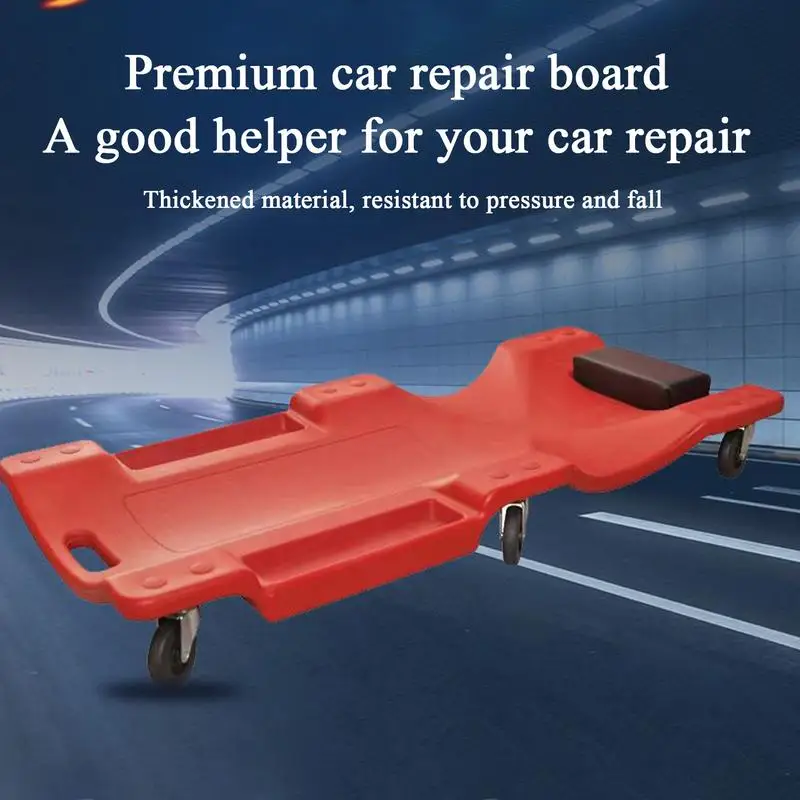 Image of Auto Reparatur Bett Auto Reparatur Liegen Bord Mit Roller Auto Wartung Arbeit Bank Stuhl Auto Werkstatt Creeper Sitz Roller Sitz Rad