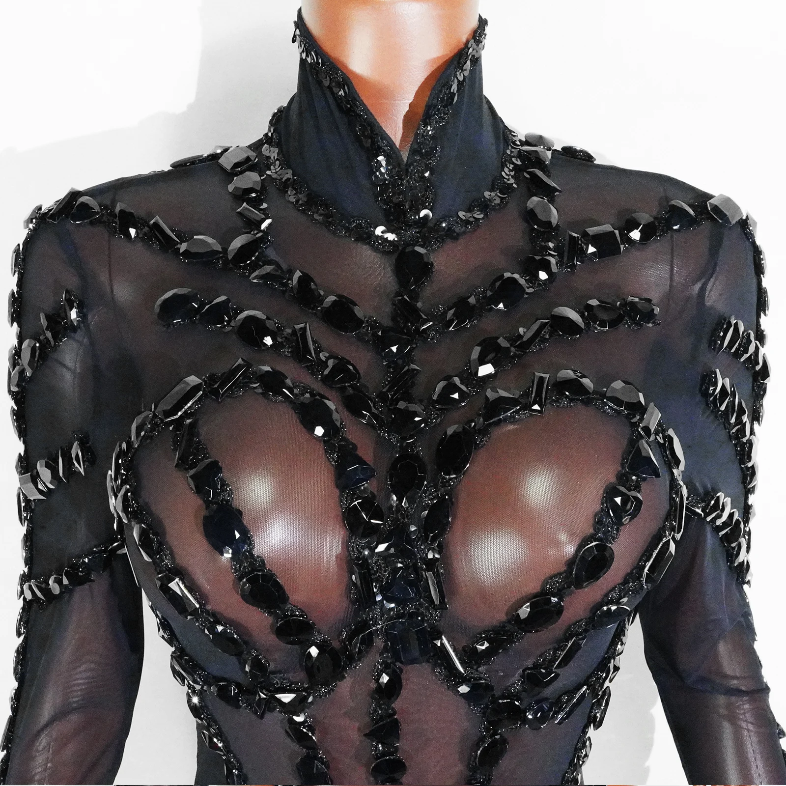 مصمم مثير شبكة سوداء حللا سحب كوينز زي ملهى ليلي المغني القطب الرقص المرحلة ازياء تظهر فتاة أداء الراقصات