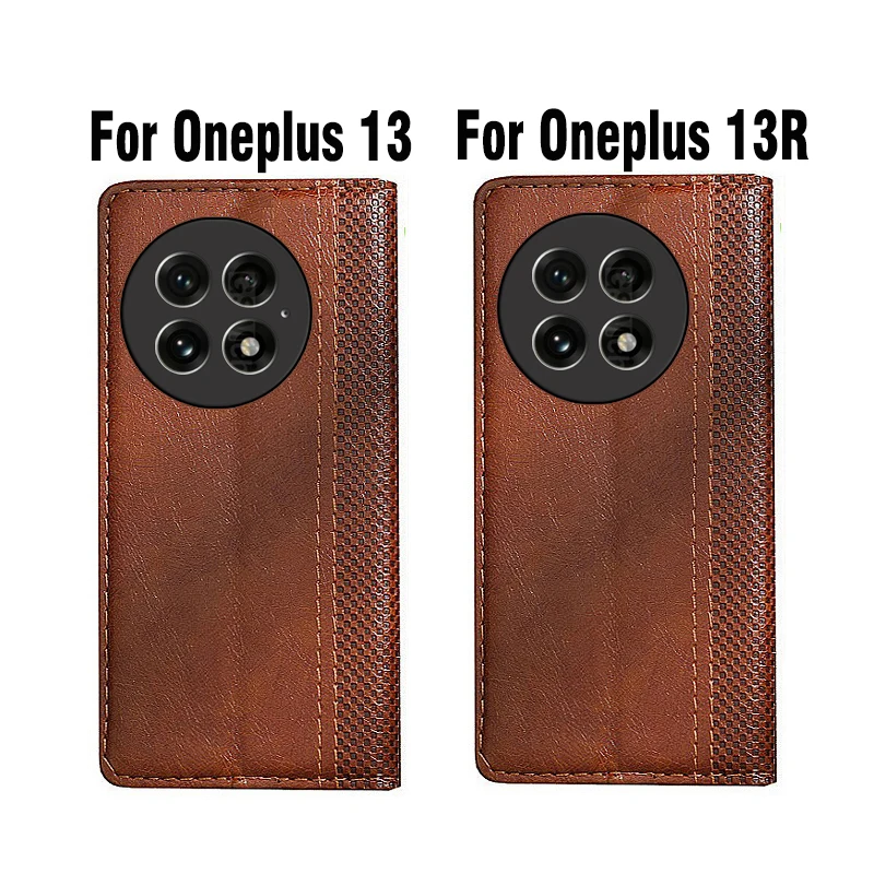 Flip Leather Case for OnePlus 13 13R 13T 13S