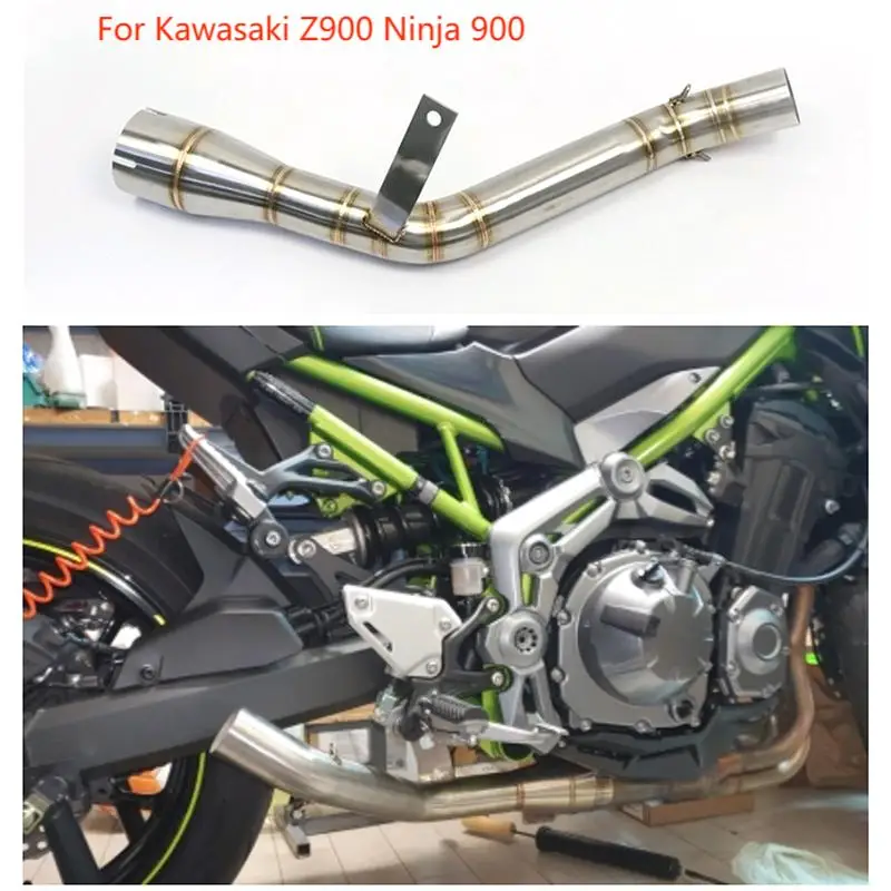 

Suitable for Kawasaki Z900 Ninja 900 Z 900 2017-2019 Motorcycle Exhaust Muffler Modified Connecting Pipe Stainless Steel