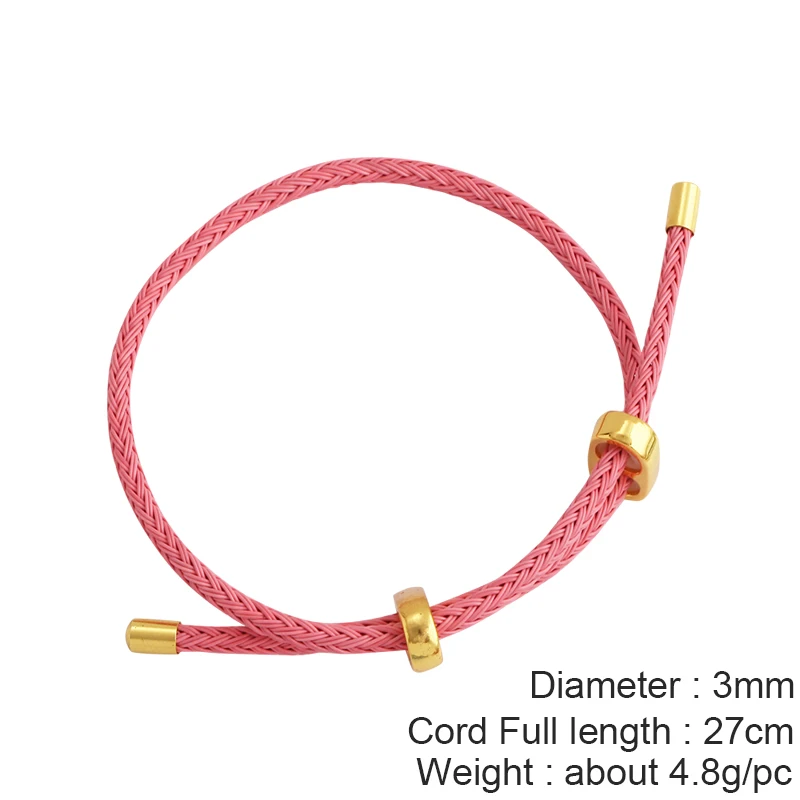 Kleurrijke Half Afgewerkte Armband Met Milan Koord, Met Sliding Slider Stopper Kralen, Voor Connector Link Sieraden Supply