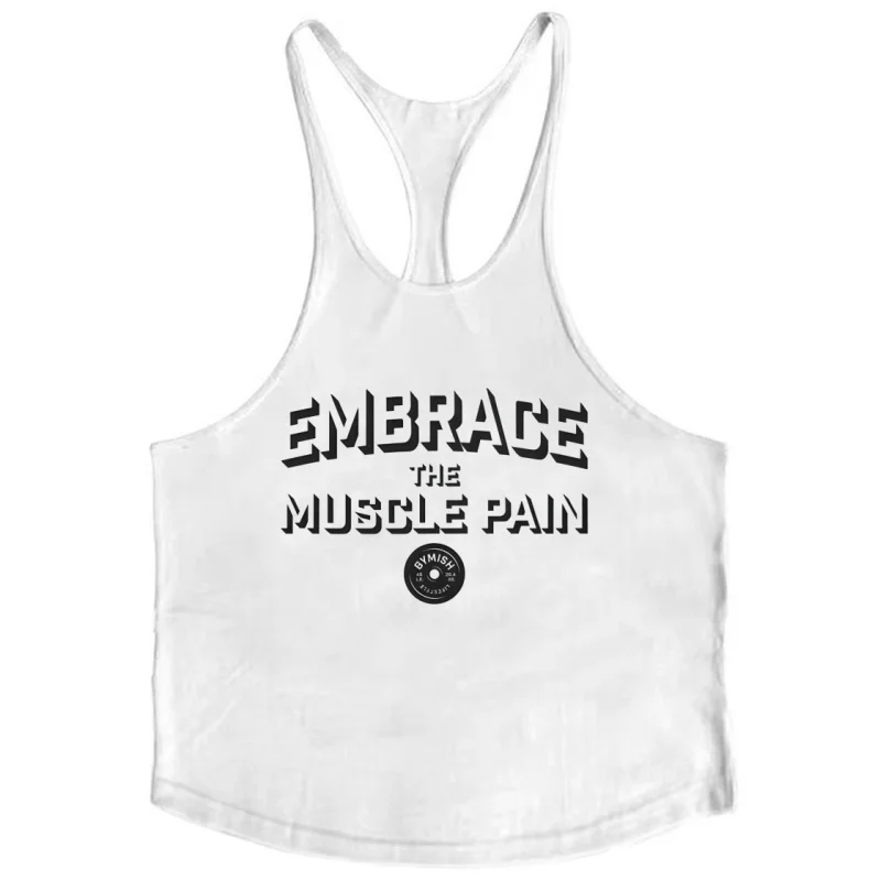 

Men's Muscle-Building Stringer Vest – Racerback Tank Top, Breathable for Gym, Bodybuilding & Athletic Performance Enhancement
