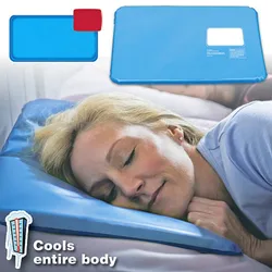 Comfortable Summer Cool Therapy Help Sleeping Aid Pad Mat Muscle Relief Cooling Gel Pillow Ice Pad Massager Water Pillows