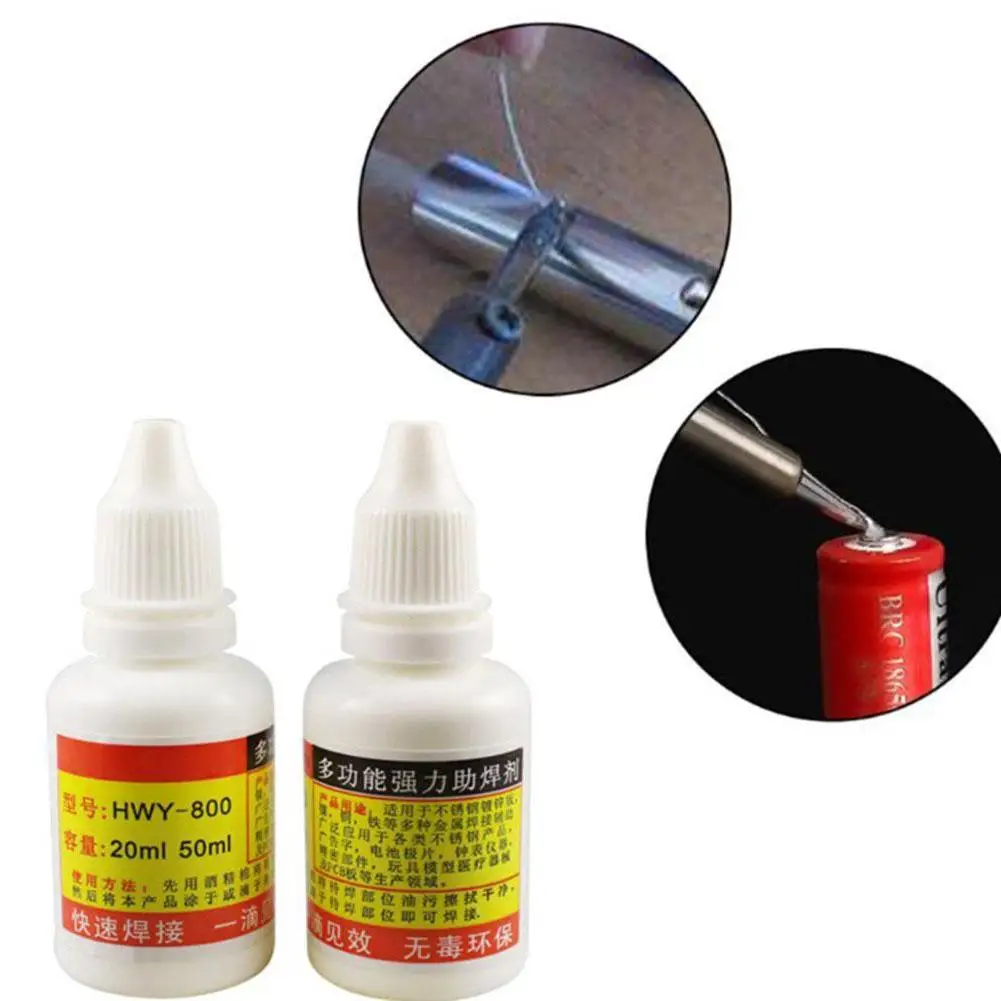 Pasta de solda de fluxo de aço 20ml, ferramenta de soldagem líquida para soldagem de aço e níquel, modelo HWY800 X8F1