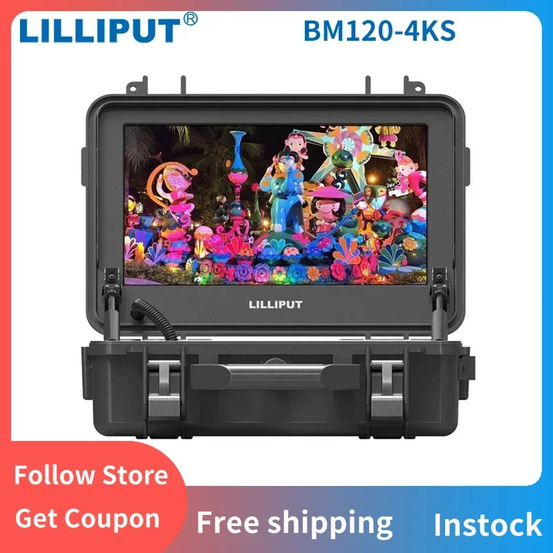 

LILLIPUT BM120-4KS 12.5" 3840x2160 4x4K HDMI 3G-SDI In & Out Broadcast Director Portable Monitor with HDR 3D-LUT Color Space