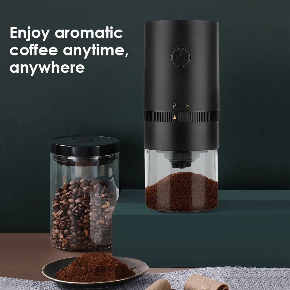 

Electric Coffee Grinder Machine Mill Grain Crusher Portable USB Charging Kitchen Grinding Professional