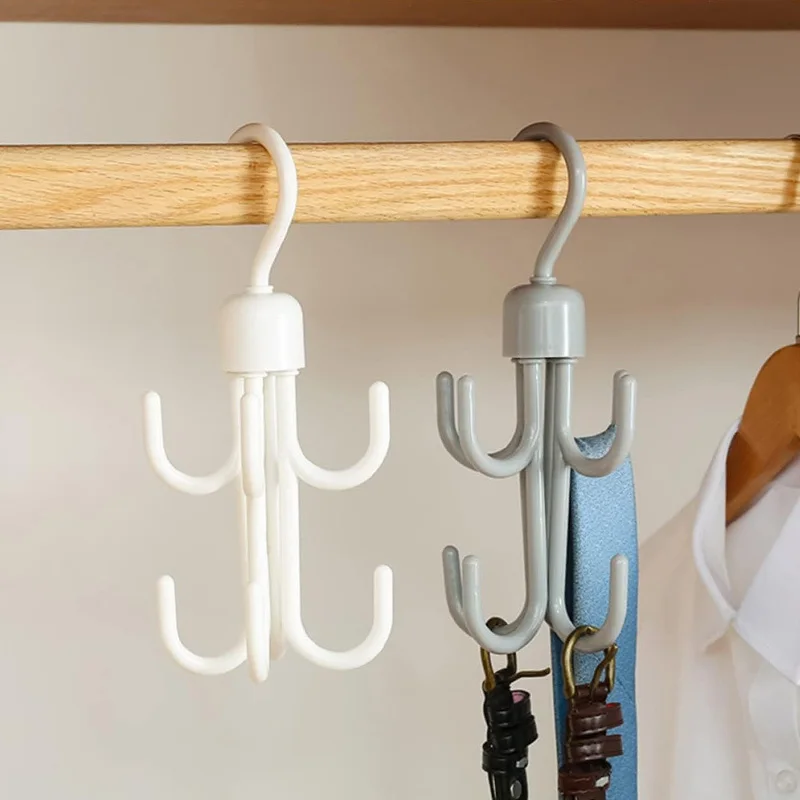 خطاف الأخطبوط مكون من قطعة واحدة - مادة ABS، متعددة الأغراض، تثبيت قوي، سهلة التعليق لتنظيم المنزل/الخارجي والتخزين