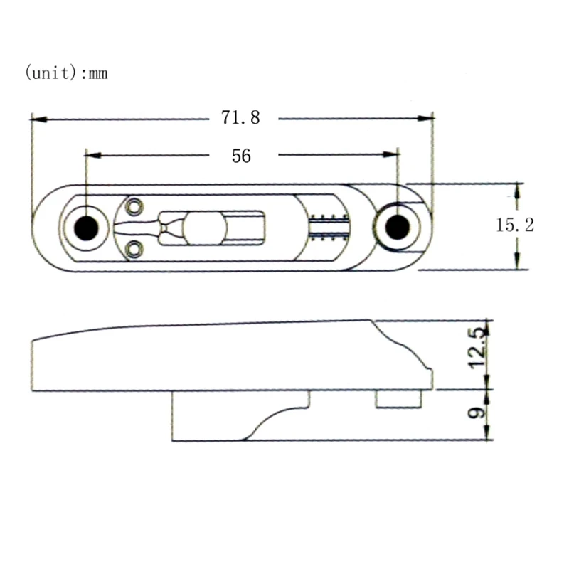 Guitar Bridge Sadlles Single Individual Bridge Saddles Tailpiece Set For 5 String Electric Guitar Bass Parts