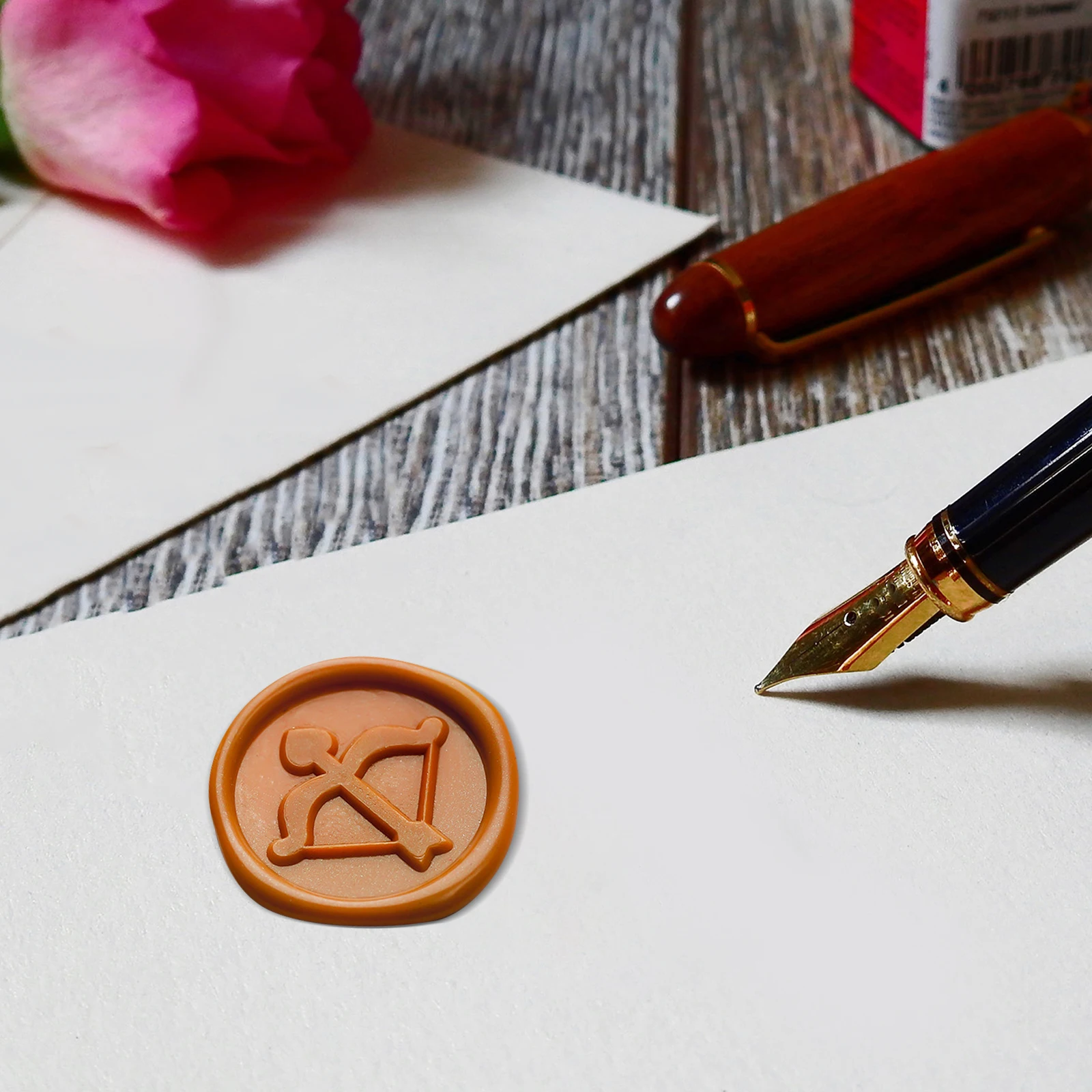 

Cupid Arrow Seal Stamp Practical Brass Letter Head for Sealing Accessory DIY Crafts Gifts Vintage Sealing Wax Sticks