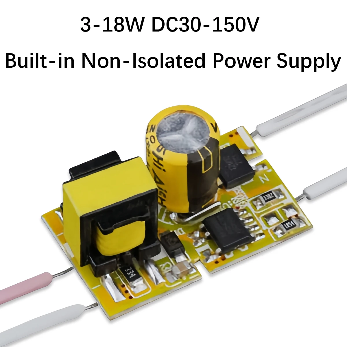 3-18W Non-Isolated DOB (Driver-on-Board) SMT LED Power Supply for T5/T8 End-Cap Tubes – AI-Optimized Manufacturing