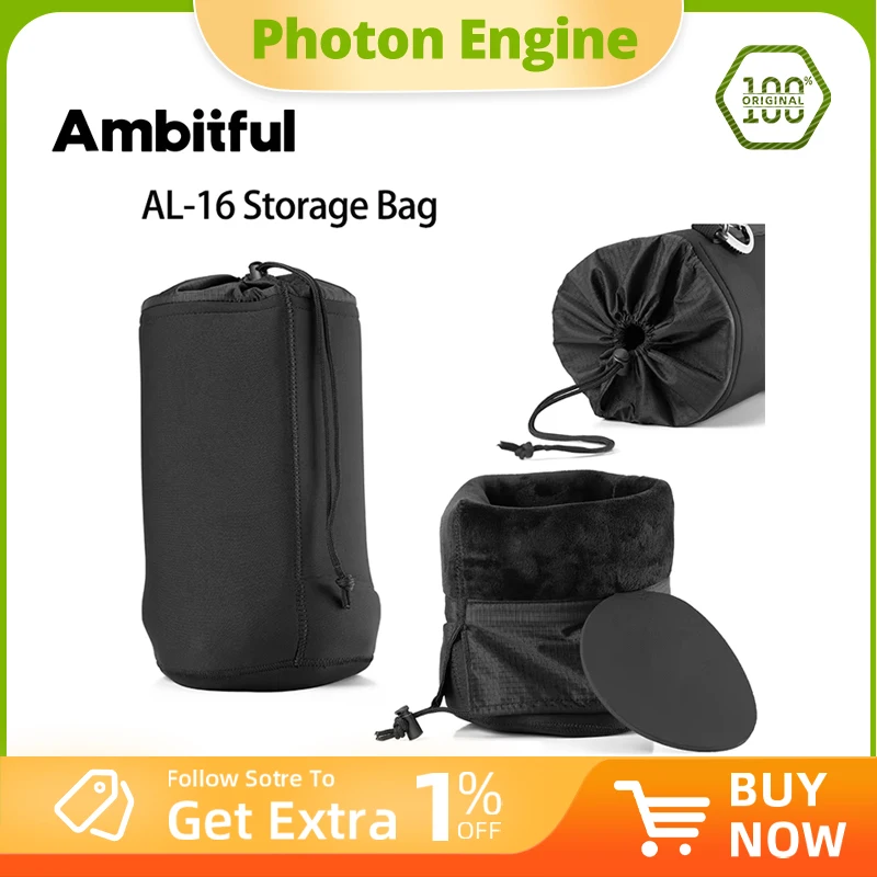 

Сумка для хранения конденсатора AMBITFUL AL-16 со встроенной защитой от пуха для оптического конденсатора AL-16 AL-16 Pro Focalize Conical Snoot