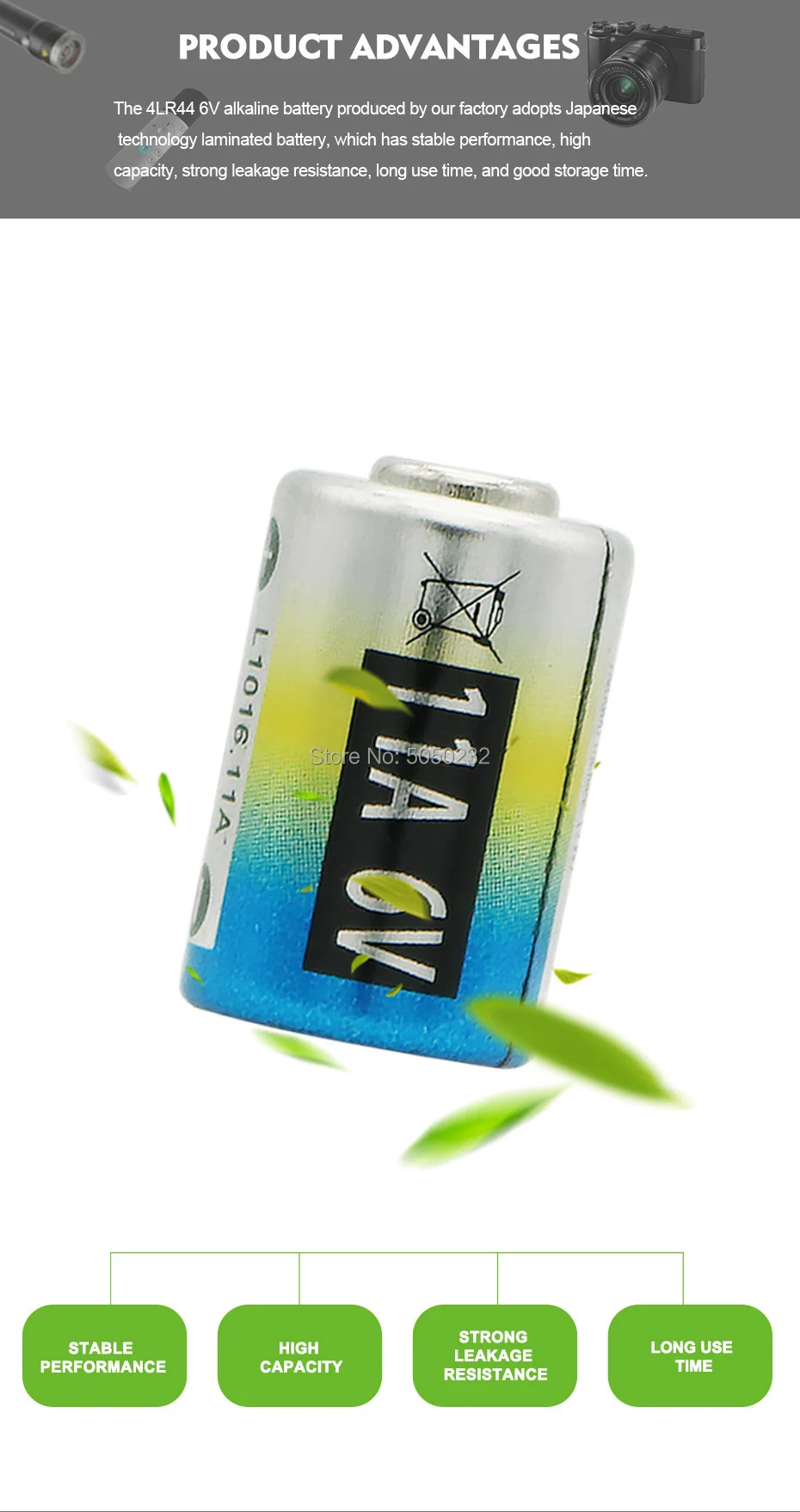 2pcs per lot Mercury free 6V 11A L1016 alkaline battery A11 MN11 GP11A L1016 CA21 for flashlight reading pen