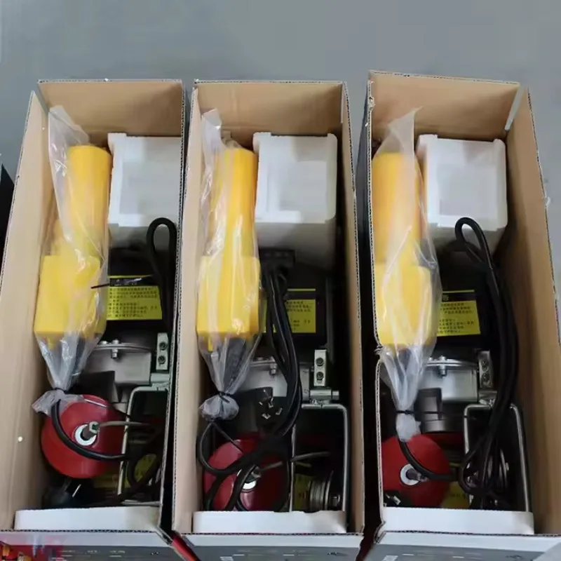 Mini Electric Hoist Small Lifting Machine 220V Home Wire Rope Hoist with Trolley Electric Winch - view 5
