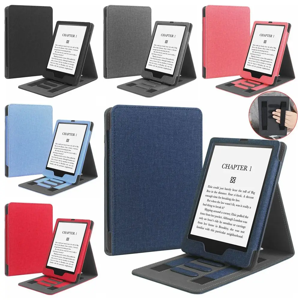 Dual Hand Strap e-Reader Stand Case Auto Wake/Sleep 11th Generation M2L3EK Protective Shell 6.8 inch for Kindle Paperwhite 5