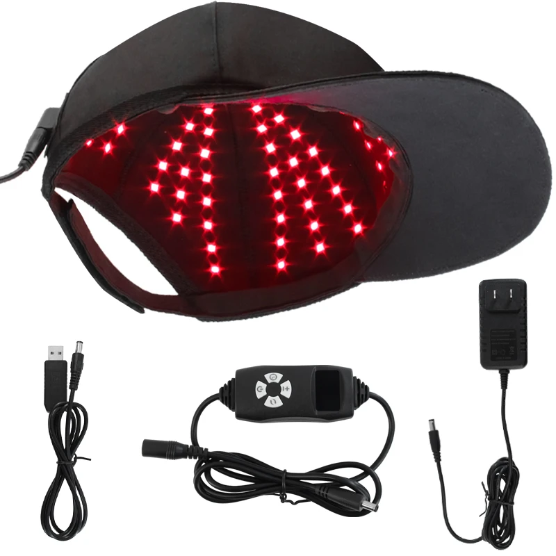 Portable Red Lights 670NM And 810Nm Infrared for Hair Loss  Helmet Hair Growth highest wavelength red light therapy Hat