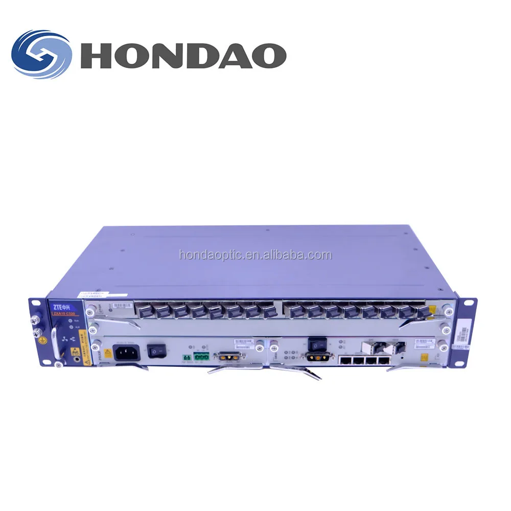 Hondao ZTE OLT ZXA10 C320 8 / 16 Ports 10G Gpon Gepon OLT ZTE C320 with GTGO GTGH GTXO