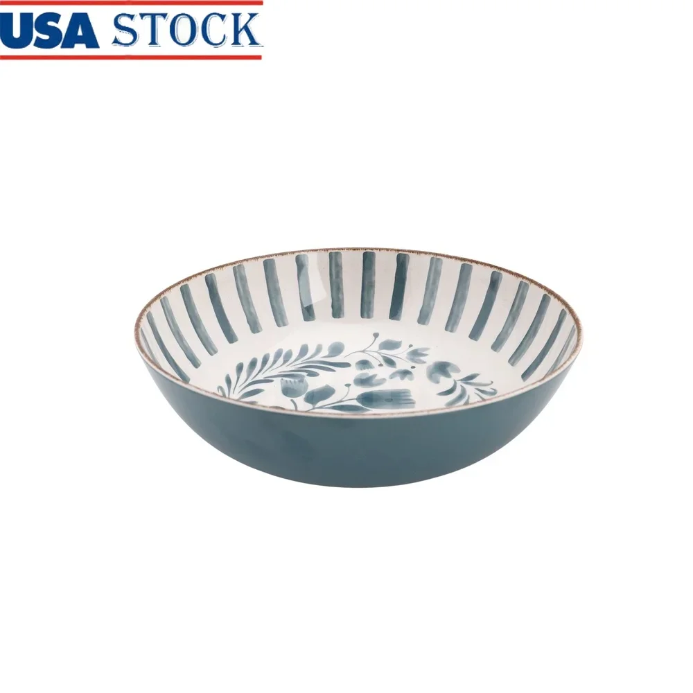 

Bamboo Melamine Serving Bowl Durable Shatter Resistant Lightweight Dishwasher Safe Chic Modern Design Ideal Indoor Outdoor Use