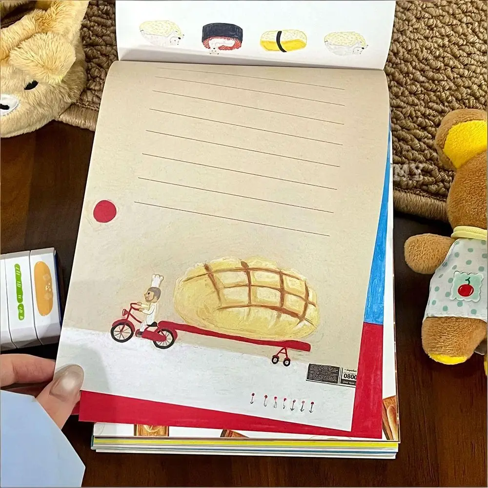 Ilustracje z kreskówek, pisanie, tworzenie, papier, 100 arkuszy, wielofunkcyjne materiały, książka, DIY, papier do scrapbookingu, uczniowie — zdjęcie produktu 2