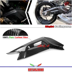 100% Real Dry Carbon Fiber Fit Aprilia RS660 TUONO 660 2021-2023 Motorcycle Rear Right Swingarm Cover Guard Protector Fairing
