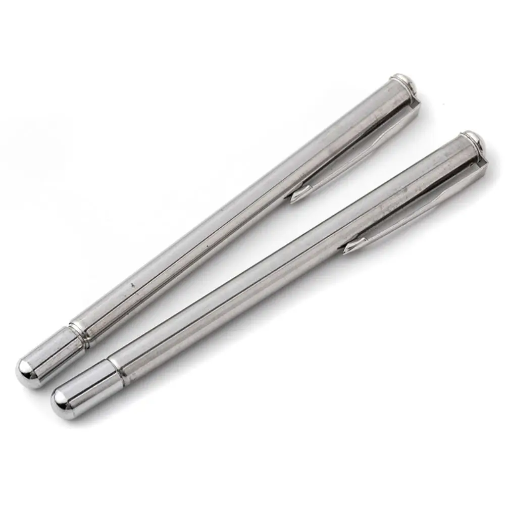

New Silver Baton Pointer Tool Lightweight Pointer Pen Multi-functional Telescopic Ballpoint Pen